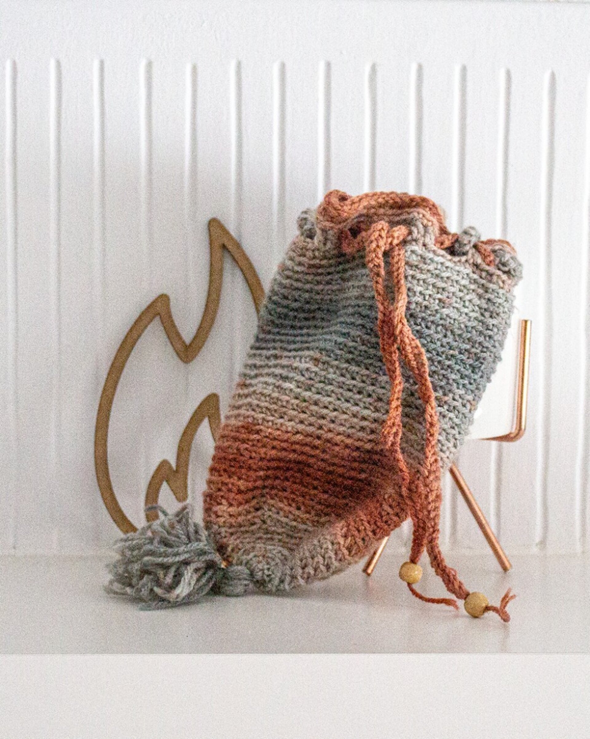 Realera Artesanal de Lana Perlé colores neutros - 9