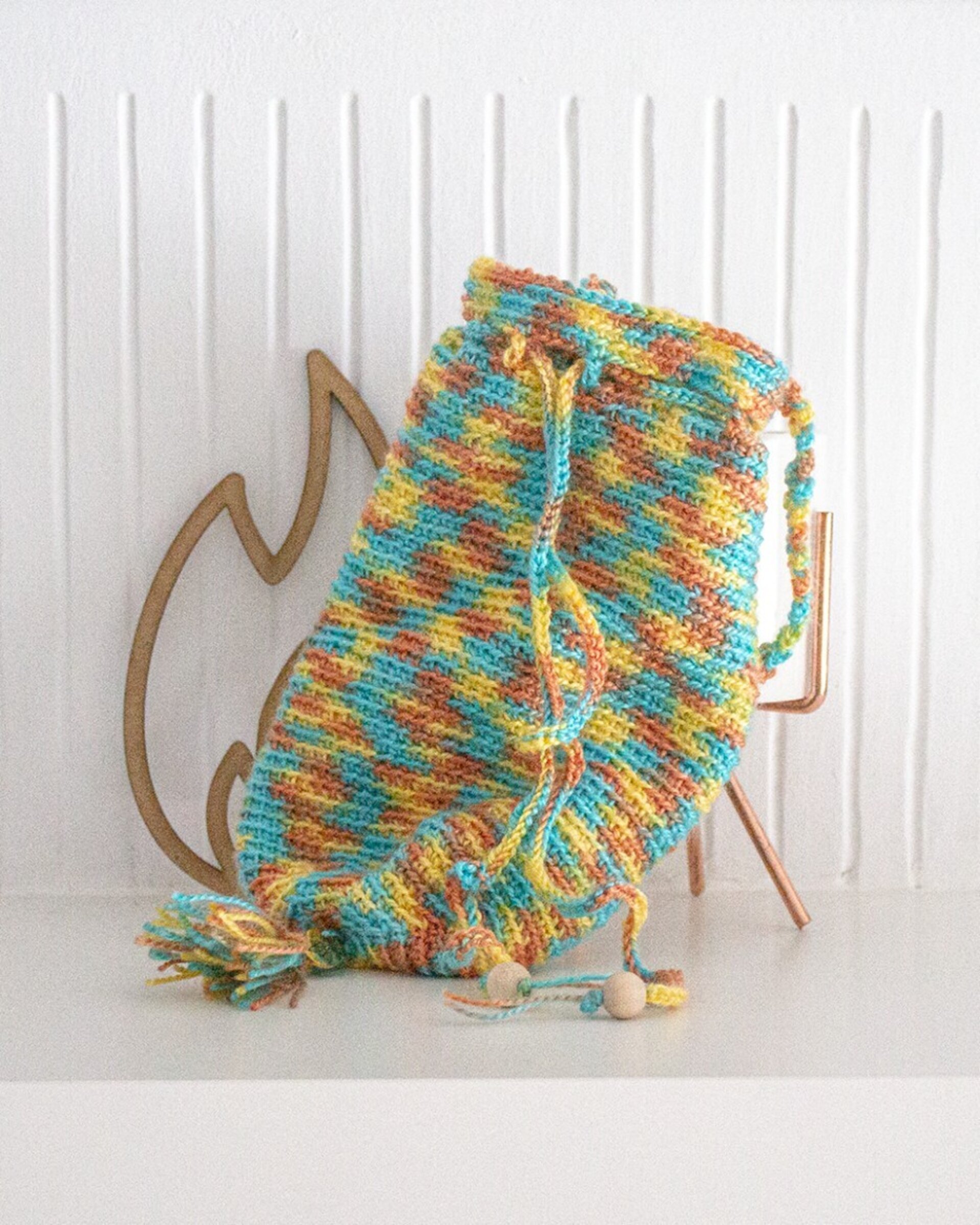 Realera Artesanal de Lana Perlé colores vivos - 26