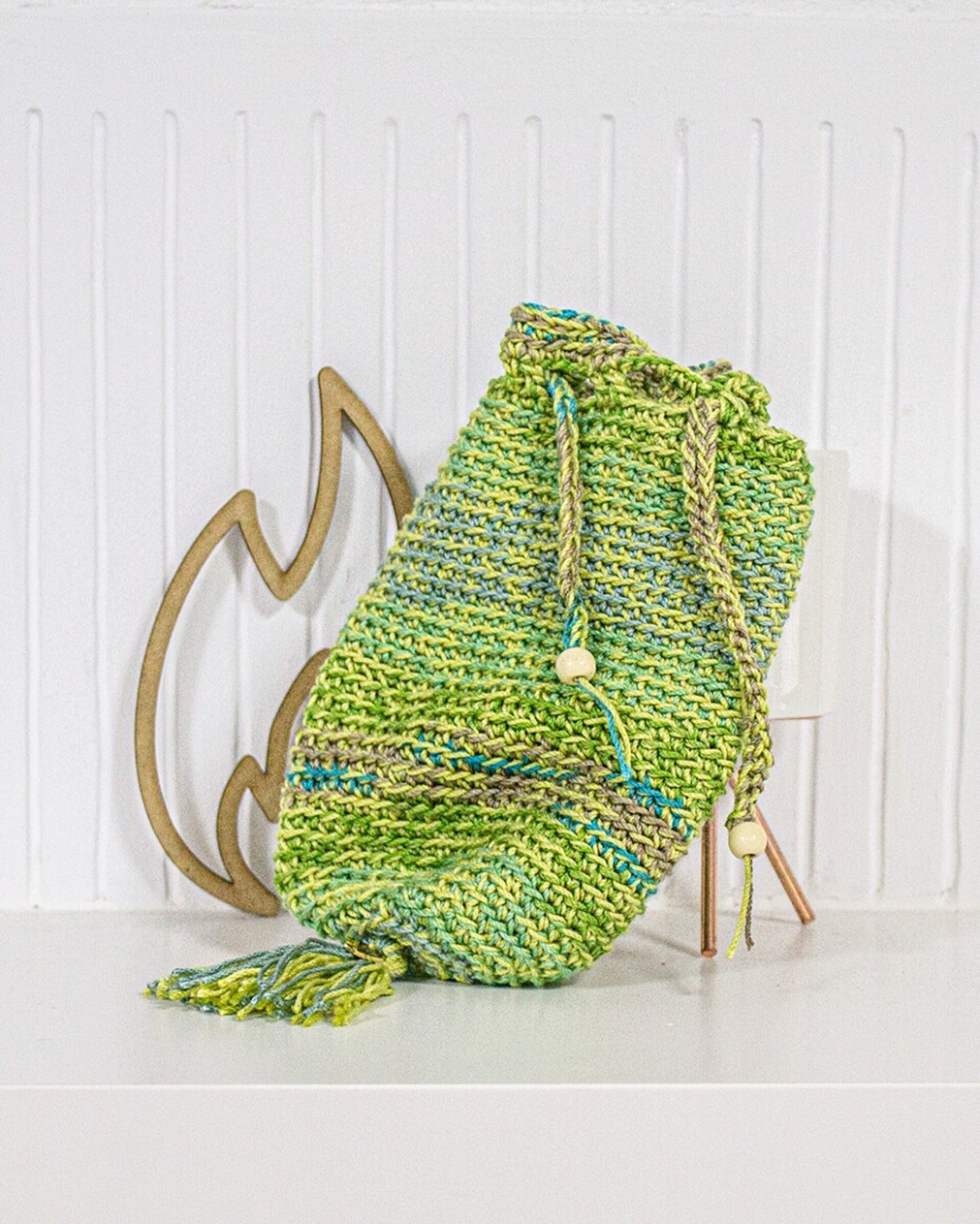 Realera Artesanal de Lana Perlé colores vivos - 2