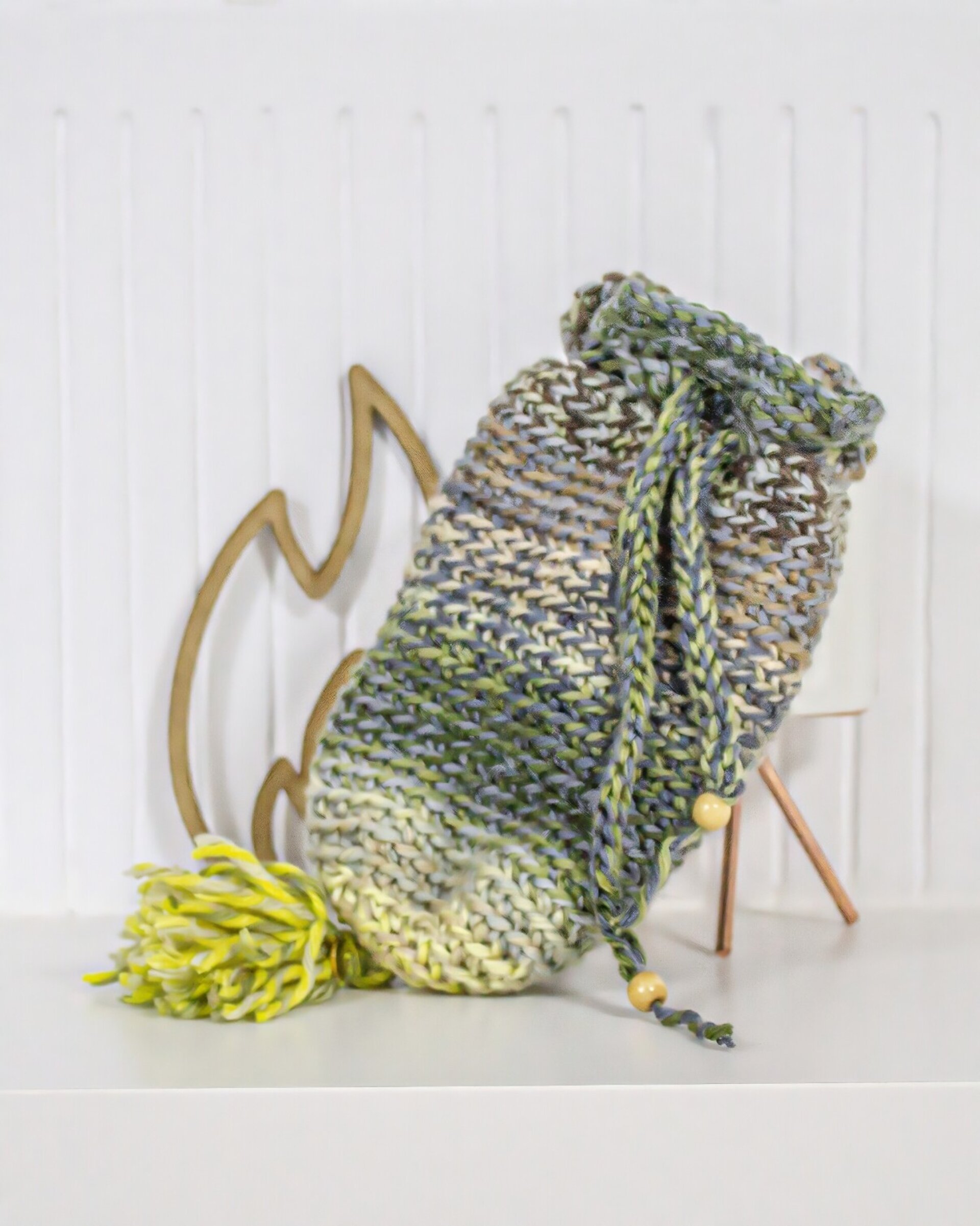 Realera Artesanal de Lana Perlé colores neutros - 19