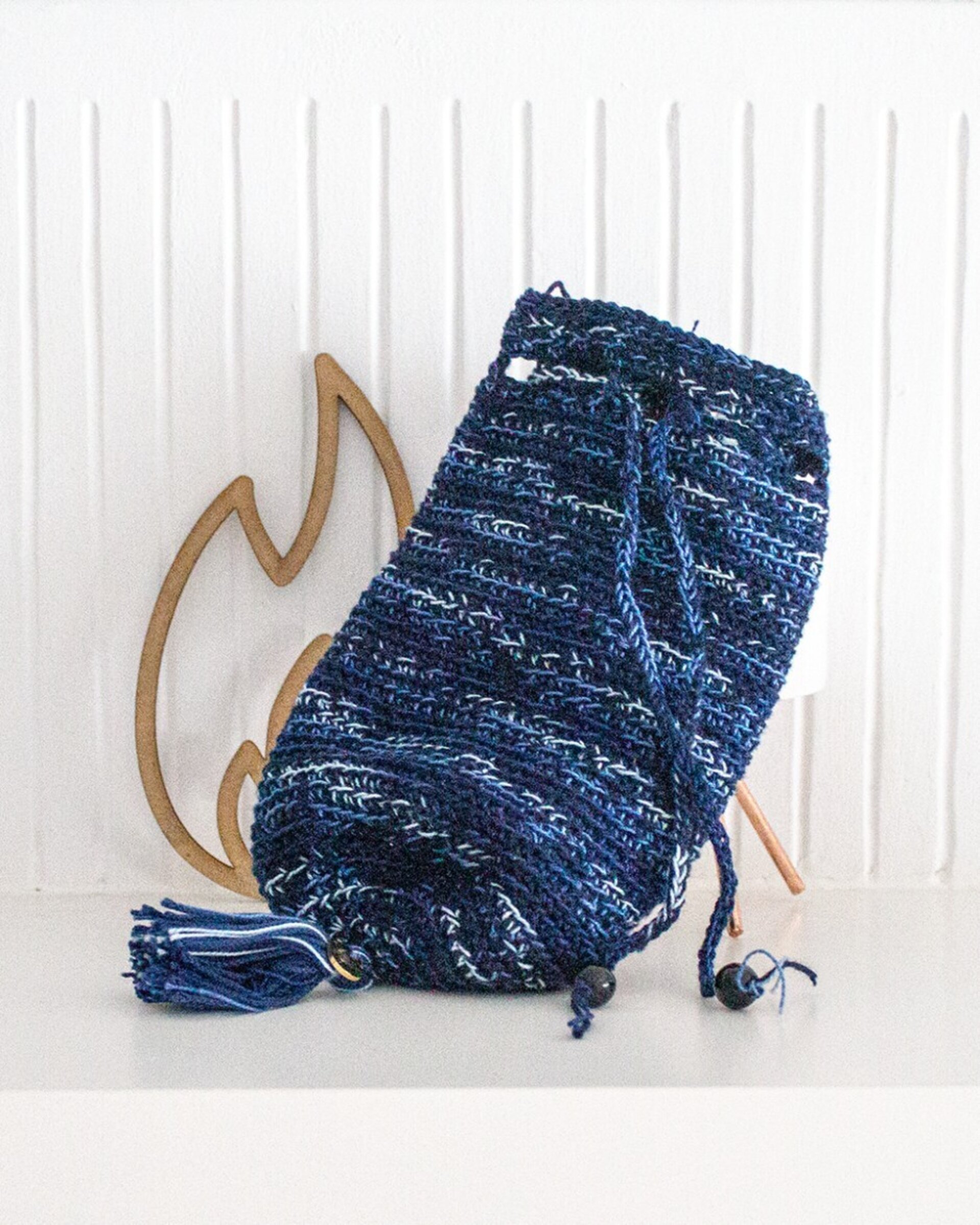 Realera Artesanal de Lana Perlé colores neutros - 16