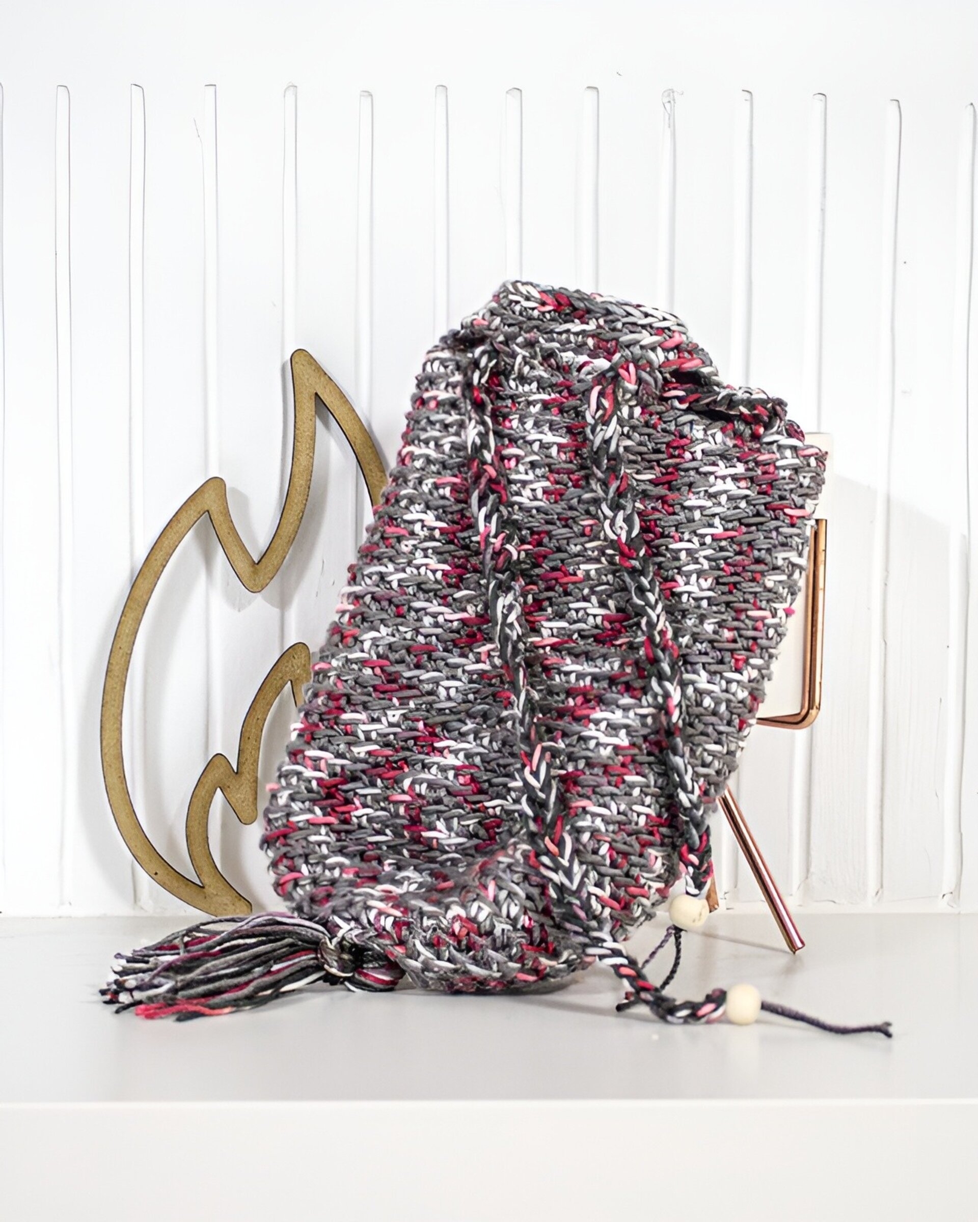 Realera Artesanal de Lana Perlé colores vivos - 6