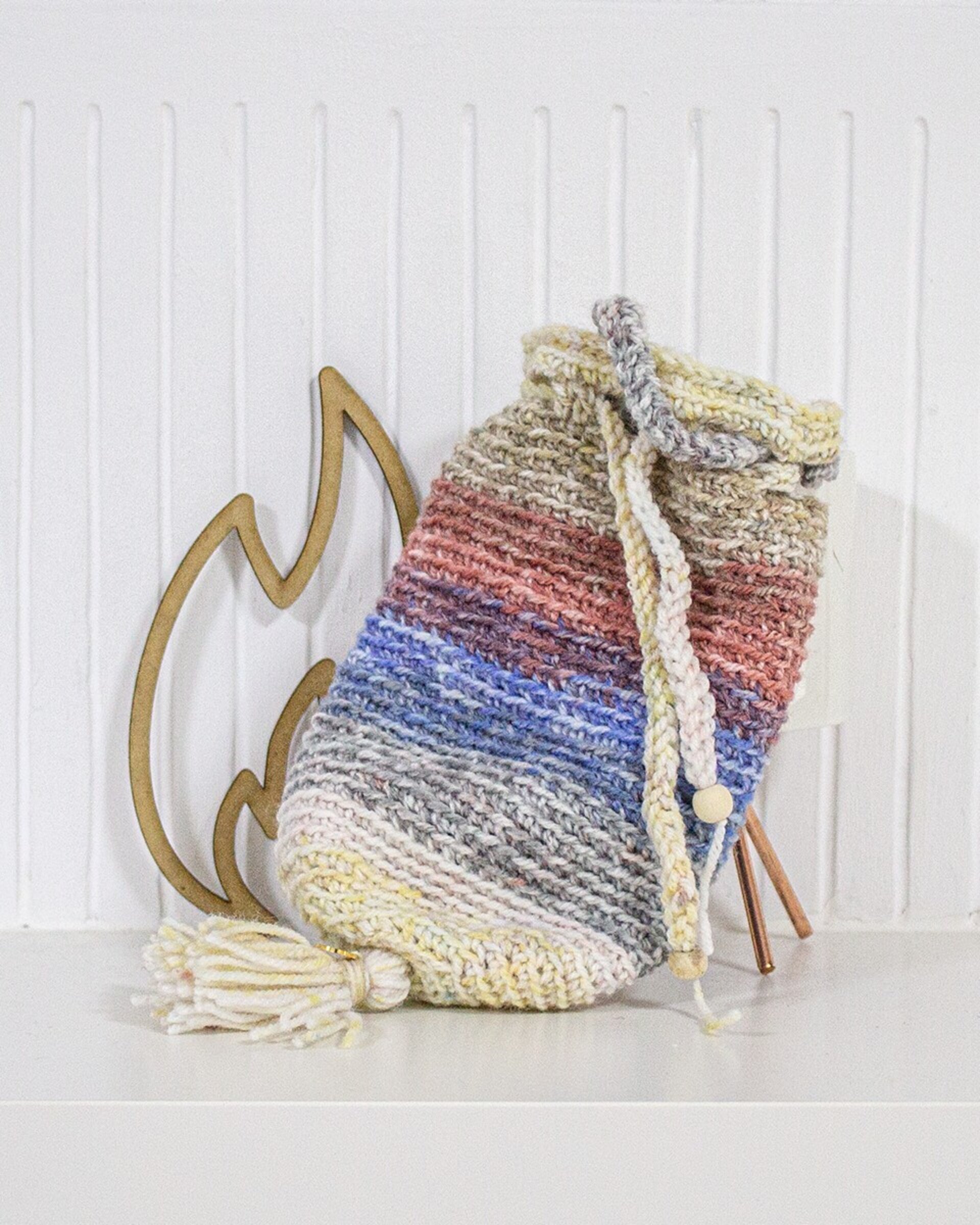 Realera Artesanal de Lana Perlé colores vivos - 11