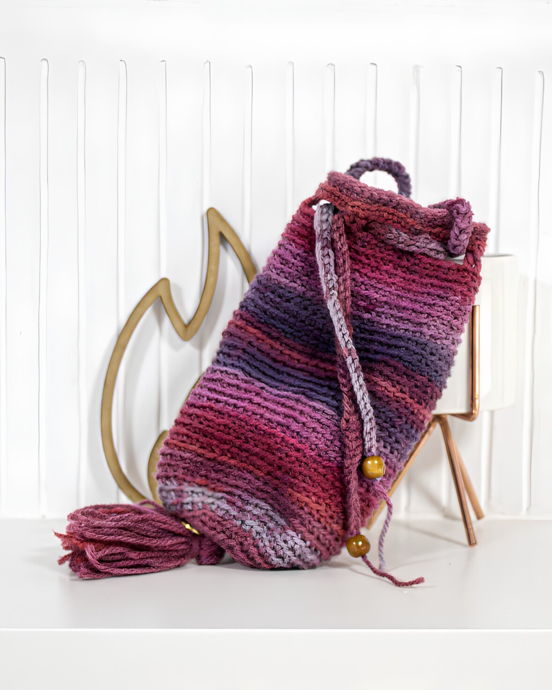 Realera Artesanal de Lana Perlé colores vivos - 7