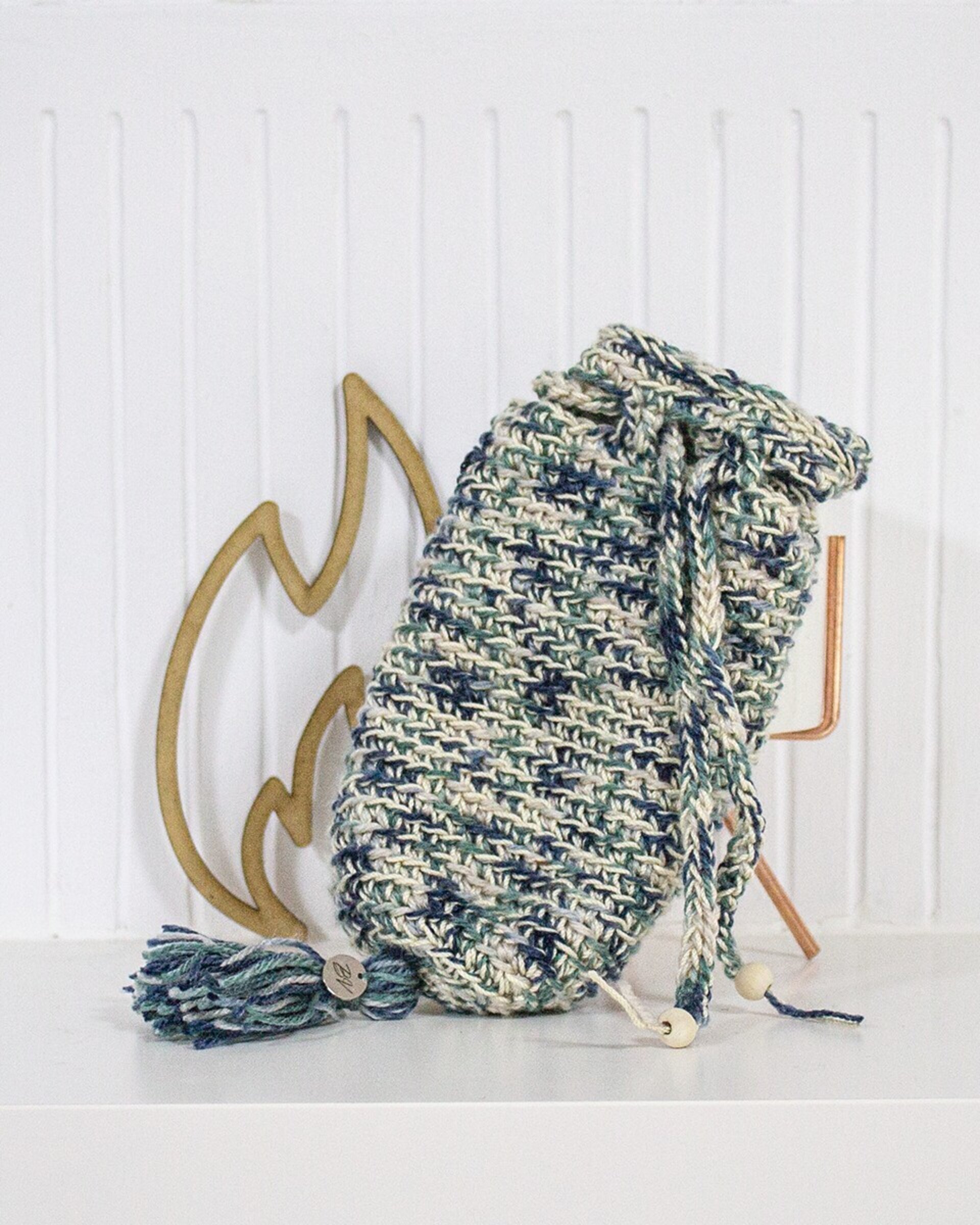 Realera Artesanal de Lana Perlé colores neutros - 15