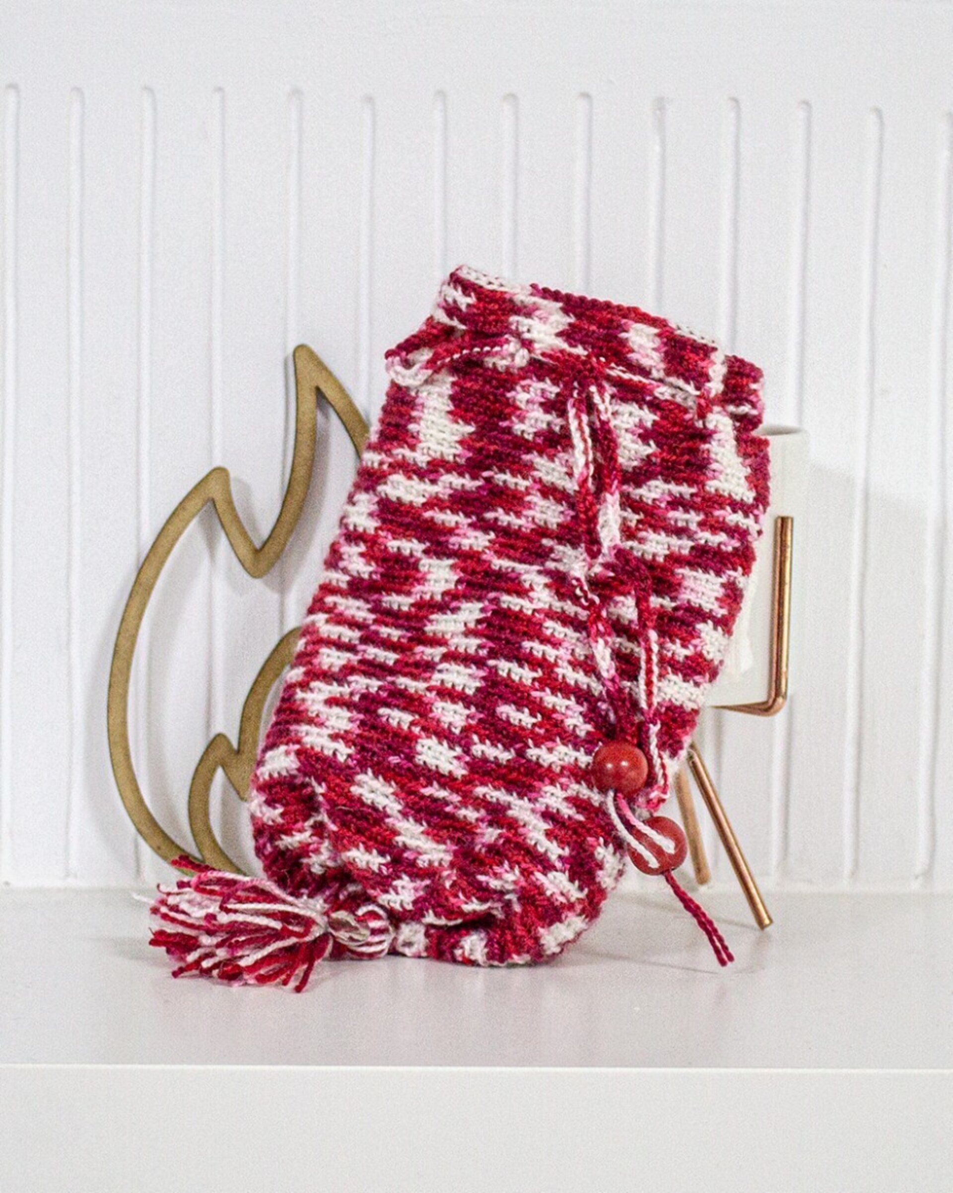 Realera Artesanal de Lana Perlé colores vivos - 8